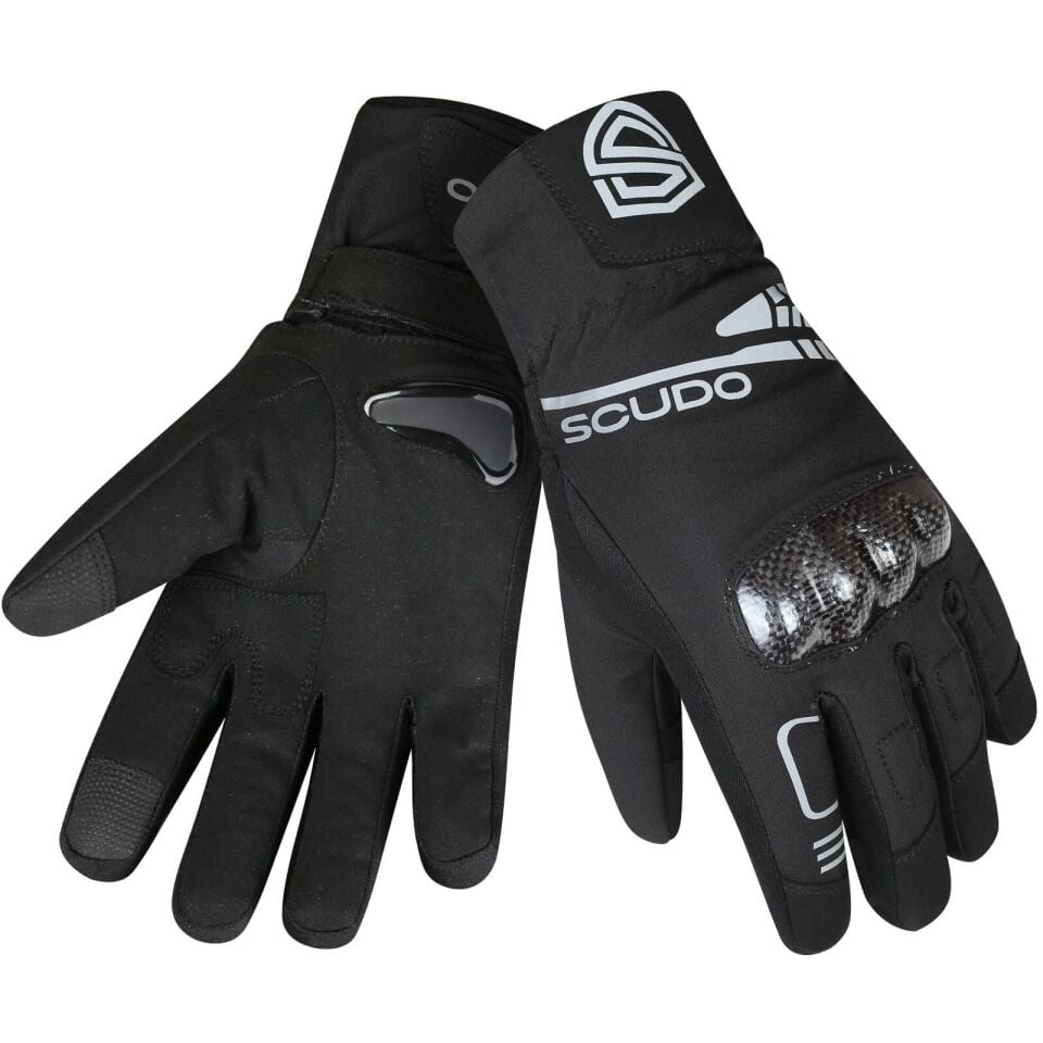 Scudo Parma WP Carbon 1 Waterproof Uzun Parmak Kışlık Motosiklet Eldiveni - CE EN 13594:2015 Sertifikalı