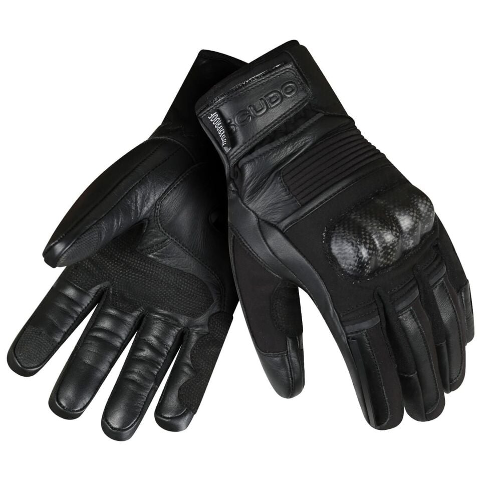 Scudo Parma WP Carbon 3 Waterproof Uzun Parmak Kışlık Motosiklet Eldiveni - CE EN 13594:2015 Sertifikalı