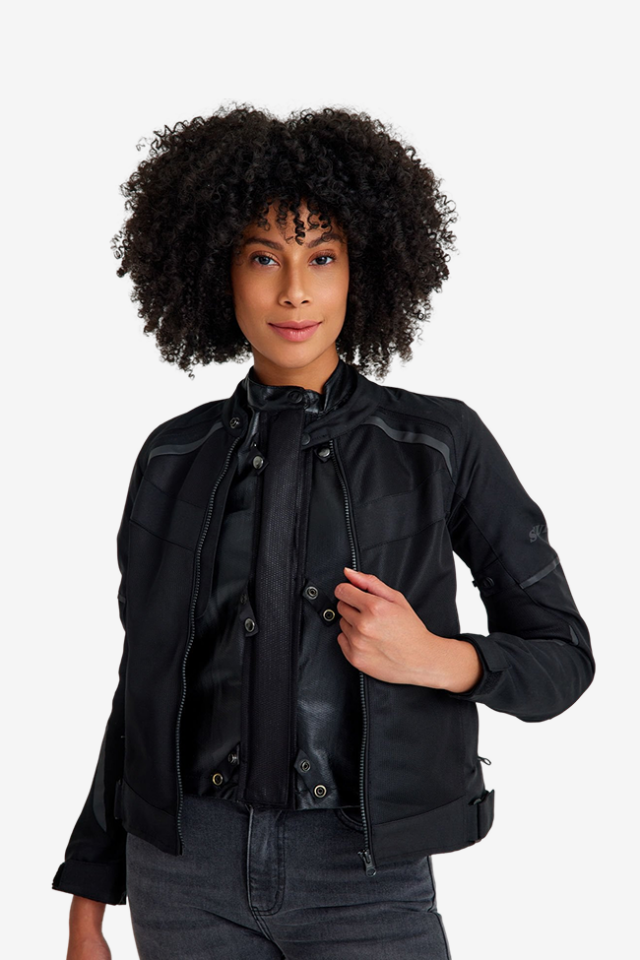 Scudo Tokyo Siyah 3 Mevsim Kadın Motosiklet Montu