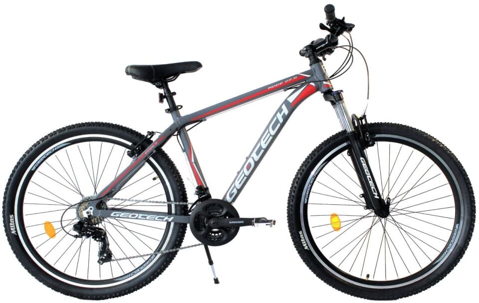Geotech Mode 27,5 Econ 3 27.5 Jant 21 Vites Dağ Bisikleti Gri/Kırmızı - 46 cm