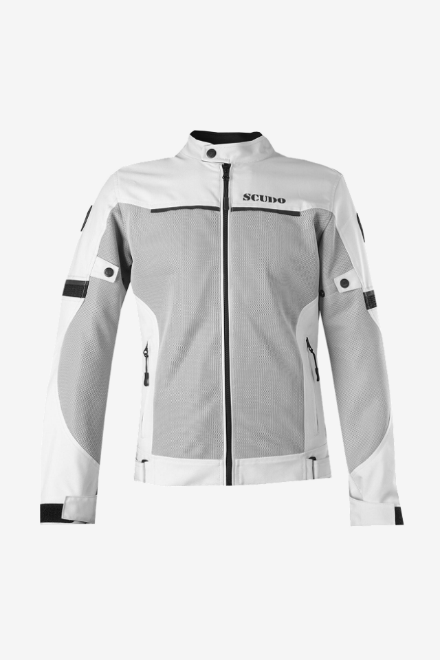 Scudo Paris Gri Yazlık Fileli Kadın Motosiklet Montu