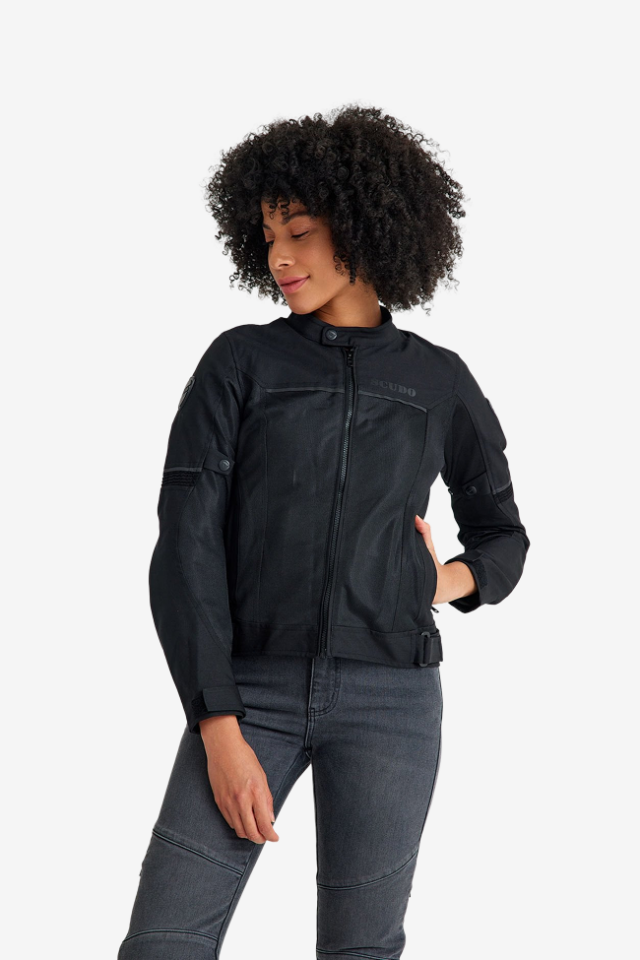 Scudo Paris Siyah Yazlık Fileli Kadın Motosiklet Montu