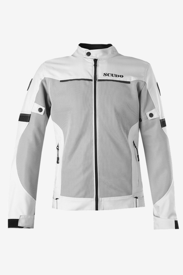 Scudo Milano Gri Yazlık Fileli Erkek Motosiklet Montu