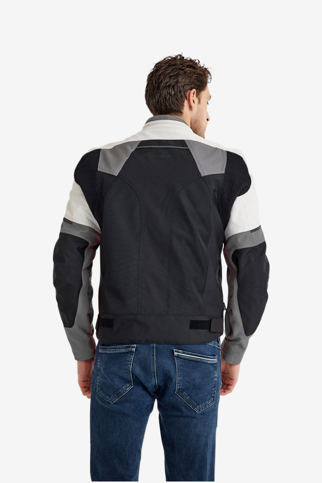 Scudo Santiago Antrasit Yazlık Fileli Erkek Motosiklet Montu