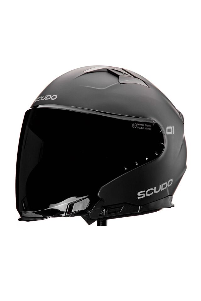 Scudo O1 Motosiklet Kaskı Siyah Vizörü