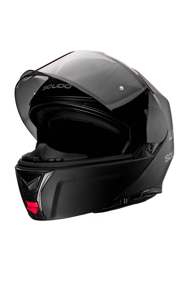 Scudo U1 Motosiklet Kaskı Siyah Vizörü