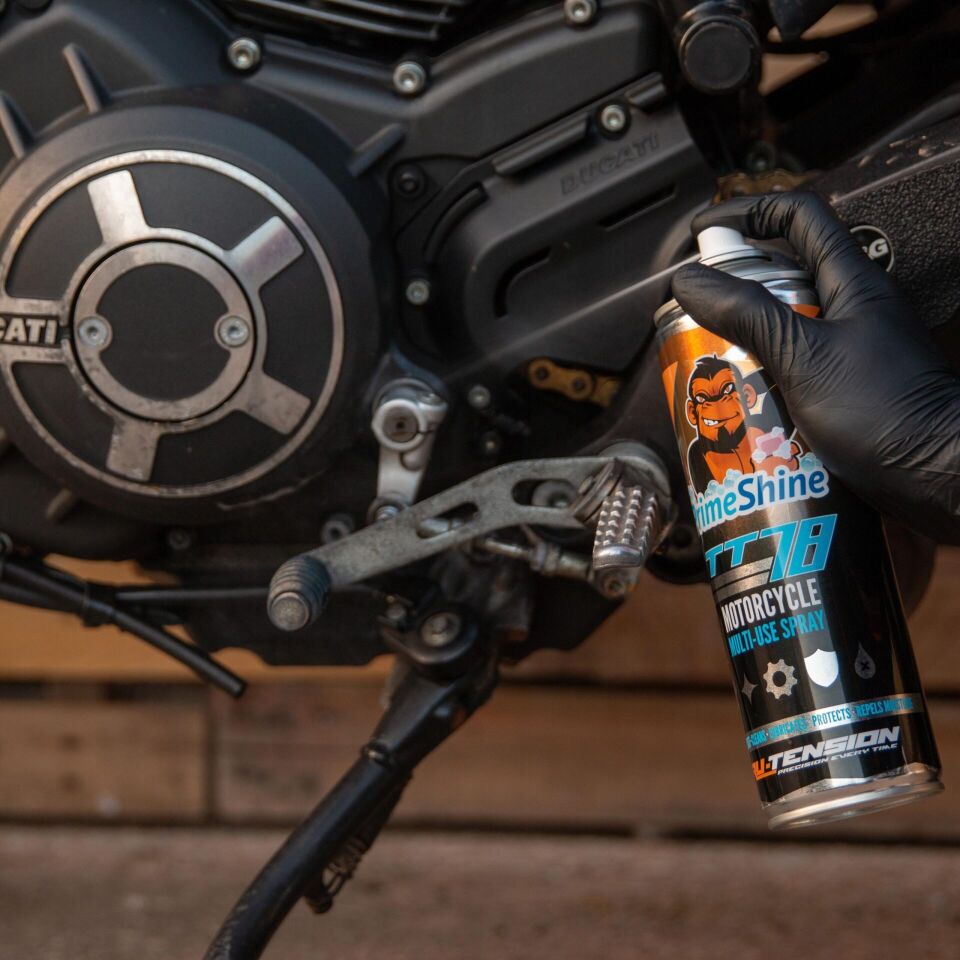Tru-Tension M011 PrimeShine TT78 Multi-Use 500ml Motosiklet İçin Üstün Yağlama ve Temizleme Spreyi