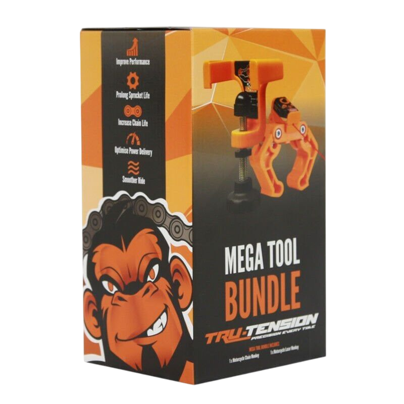 Tru-Tension M014 Mega Tool Bundle Chain Monkey & Laser Monkey Motosiklet Alet Seti