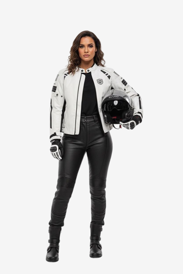 Scudo Lyon Gri 4 Mevsim Kadın Motosiklet Montu