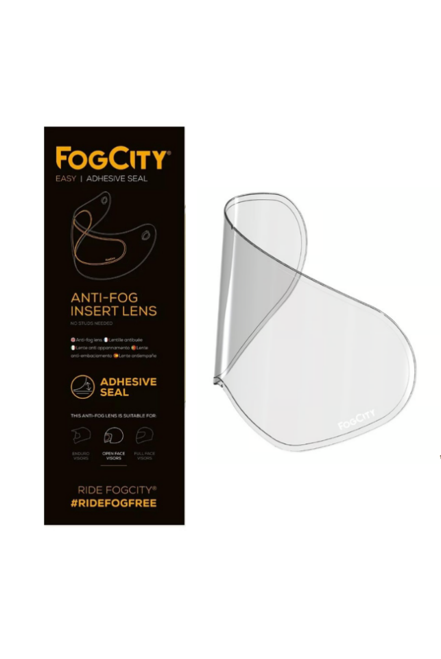 Fog City Pinlock Easy Enduro Kask Standart Buğu Önleyici Şeffaf Cam FC003